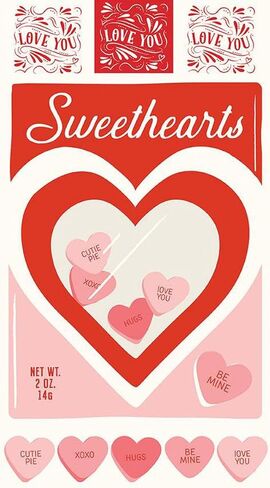Riley Blake Sweetheart Collection by My Mind’s Eye, Premium Quilting Fabric, Perfect for Quilting, Crafting, Sewing Projects and More… (Sweetheart 5" Stacker) in Saudi Arabia