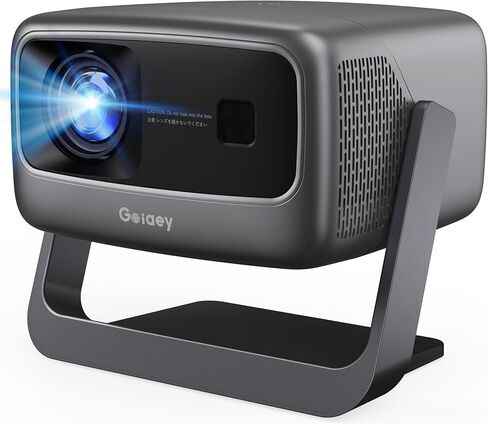 جهاز عرض 2000 ANSI Lumens 4K مع واي فاي وبلوتوث، صوت DoIby 36 وات، حامل تركيز تلقائي AI 360 درجة، جهاز عرض خارجي متوافق مع NetfIix Prime Video Youtube in Saudi Arabia