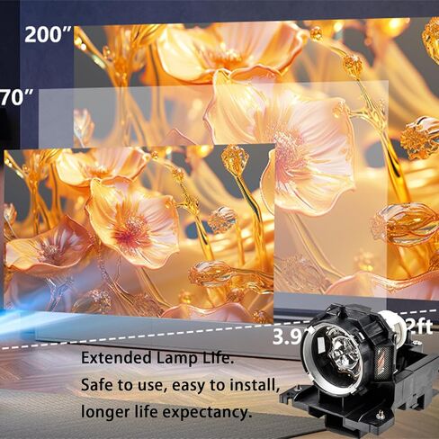 DT00771 الأصلي استبدال العارض المصباح الكهربي لشركة هيتاشي CP-X505 CP-X600 CP-X605 CP-X608 مع السكن in Kuwait