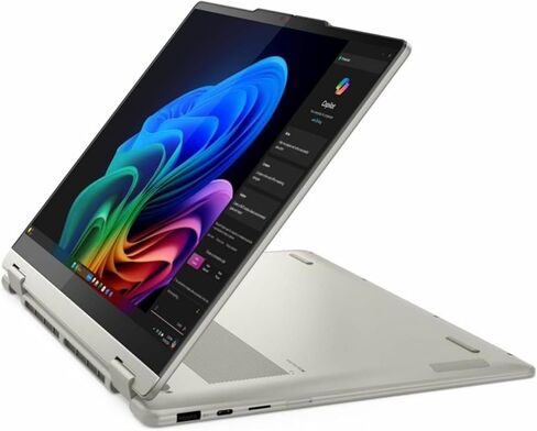 لاب توب لينوفو يوجا 7 2 في 1 - AMD Ryzen AI 7 350، ذاكرة وصول عشوائي 16 جيجا، 1 تيرابايت SSD، رسومات Radeon 860M، Windows 11 Pro، قلم يوجا، OLED، WUXGA، 60 هرتز، لمس، 14 بوصة - Seashell (83JR0004US) in Kuwait