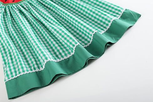 Lil cactus Baby and Girls Green Gingham Watermelon Collar Bishop Dress in Saudi Arabia