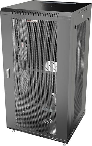 27U Wall Mount Server Rack Cabinet, 19" Enclosed Network & IT Rack, 24" Deep, Locking Mesh Door in Kuwait