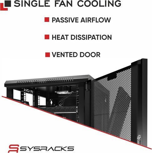 27U Wall Mount Server Rack Cabinet, 19" Enclosed Network & IT Rack, 24" Deep, Locking Mesh Door in Kuwait