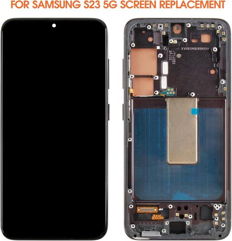 TFT لشاشة Samsung Galaxy S23 البديلة لشاشة Samsung S23 LCD SM-S911B SM-S911U LCD تعمل باللمس محول رقمي شاشة سوداء مع إطار in Kuwait
