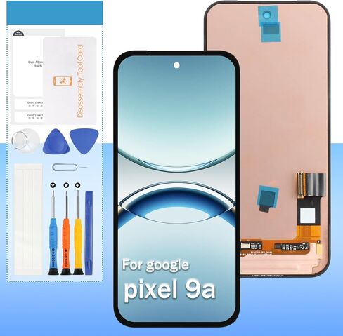 الأصلي لجوجل بكسل 9a استبدال الشاشة GXQ96 ، GTF7P ، G3Y12 6.3 "شاشة الكريستال السائل مجموعة رقمنة اللمس مع أدوات in Saudi Arabia