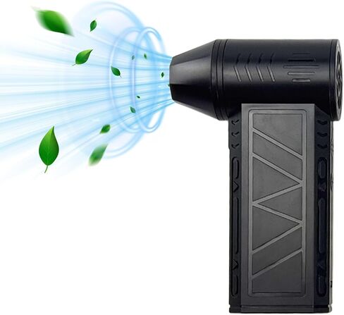 Flylin Compressed Air Cleaner, High Speed Blower Turbo Fan with Flashlight and 10pcs Brush, 3-Speed Adjustable Cordless Electric Air Duster for PC/Keyboard/Electronics/Car/Home/Outdoor Use in Saudi Arabia