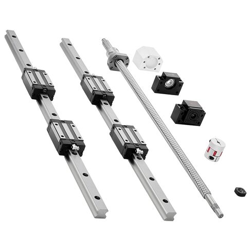 VEVOR 2 قطعة قضيب حركة خطي، 25 مم × 1000 مم (0.98 × 39.4 بوصة)، عمود قضيب خطي من الفولاذ الكربوني SFC25، مضاد للصدأ ودقة عالية، عمود صلابة عالية، لقطع آلة طحن وطحن الحفر in Kuwait