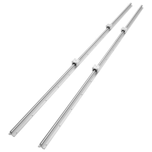VEVOR 2 قطعة قضيب حركة خطي، 25 مم × 1000 مم (0.98 × 39.4 بوصة)، عمود قضيب خطي من الفولاذ الكربوني SFC25، مضاد للصدأ ودقة عالية، عمود صلابة عالية، لقطع آلة طحن وطحن الحفر in Kuwait