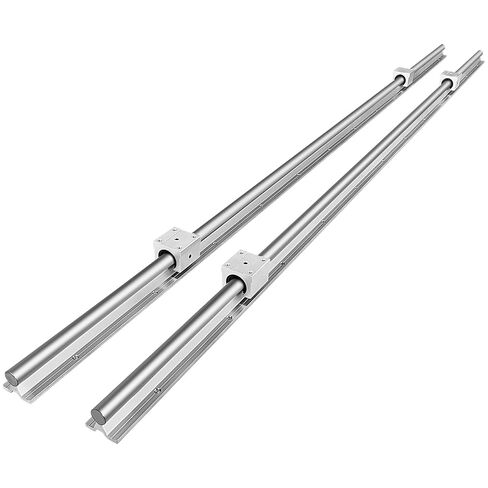 VEVOR 2 قطعة قضيب حركة خطي، 25 مم × 1000 مم (0.98 × 39.4 بوصة)، عمود قضيب خطي من الفولاذ الكربوني SFC25، مضاد للصدأ ودقة عالية، عمود صلابة عالية، لقطع آلة طحن وطحن الحفر in Kuwait
