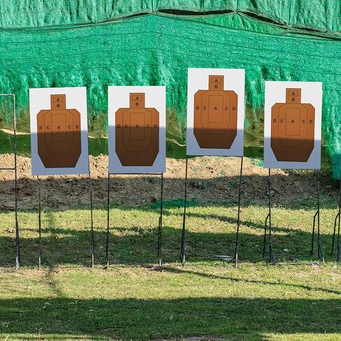 50 حزمة من أهداف الرماية الورقية مقاس 23 بوصة × 35 بوصة صورة ظلية لهدف ورقي تكتيكي USPSA/IPSC لأهداف التدريب على الجذع لمسابقات الرماية والتدريب على المسابقات in Kuwait