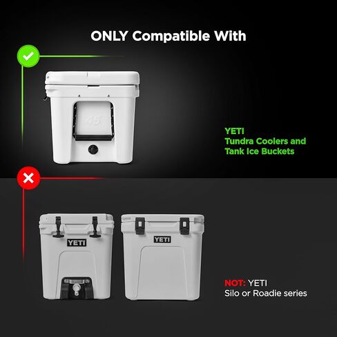 Replacement Cooler Drain Plug for Yeti Tundra and RTIC Coolers, 2PC Set Includes Push-Button Drink Spigot and Stopper Cap in Saudi Arabia