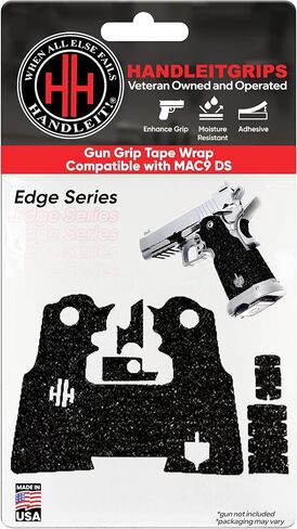 Handleitgrips Gun Grip Tape Compatible with MAC9 DS Edge Series | Pistol Grip Tape with Inserts | Gun Accessories | Veteran Owned | Made in USA in Kuwait