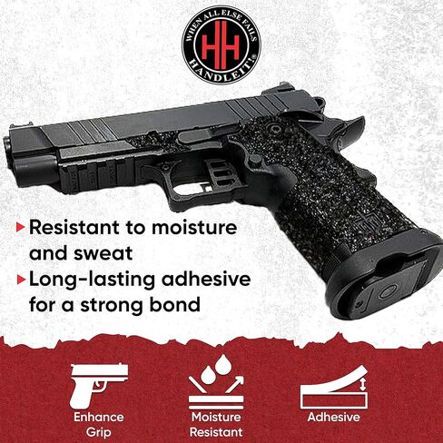 Handleitgrips Gun Grip Tape Compatible with MAC9 DS Edge Series | Pistol Grip Tape with Inserts | Gun Accessories | Veteran Owned | Made in USA in Kuwait