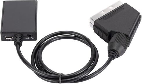 محول HDMI إلى SCART مع توصيل كابل شحن USB وتشغيل محول صوت الفيديو HDMI إلى SCART in Kuwait