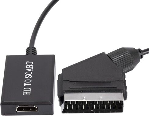 محول HDMI إلى SCART مع توصيل كابل شحن USB وتشغيل محول صوت الفيديو HDMI إلى SCART in Kuwait