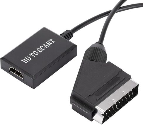 محول HDMI إلى SCART مع توصيل كابل شحن USB وتشغيل محول صوت الفيديو HDMI إلى SCART in Kuwait