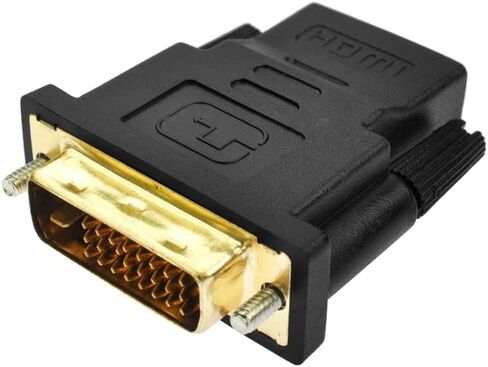 DVI-D 24+1 Pin Male to HDMI 19 Pin Female Adapter for Monitor/HDTV in Saudi Arabia
