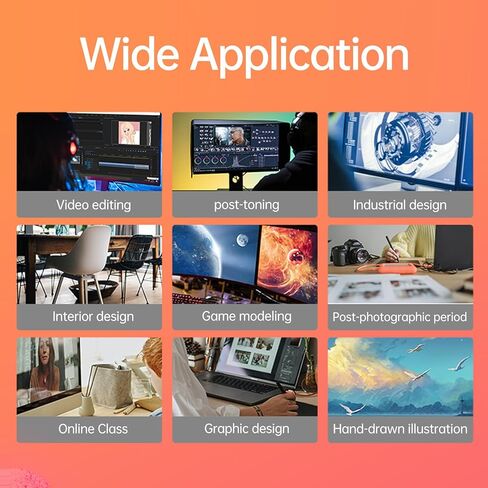 Graphics Drawing Tablet, Active Area with 16384 Pressure Levels and 8 Shortcut Keys, Compatible with Win macOS for Digital Artists Designers Students (P5) in Kuwait