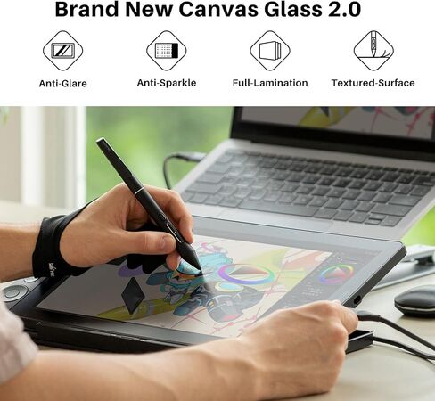 HUION Kamvas 13 (Gen 3) Drawing Tablet with Screen Black Bundle HUION Slim Pen PW600S in Saudi Arabia