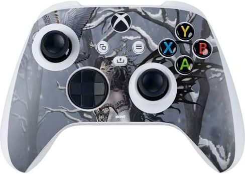Skinit Decal Gaming Skin Compatible with Xbox Series S Controller - Officially Licensed Gothic Moon with Bats and Flowers by Sarah Richter Design in Kuwait