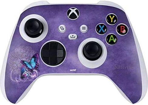 Skinit Decal Gaming Skin Compatible with Xbox Series S Controller - Officially Licensed Gothic Moon with Bats and Flowers by Sarah Richter Design in Kuwait