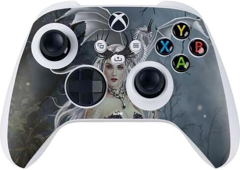 Skinit Decal Gaming Skin Compatible with Xbox Series S Controller - Officially Licensed Gothic Moon with Bats and Flowers by Sarah Richter Design in Kuwait