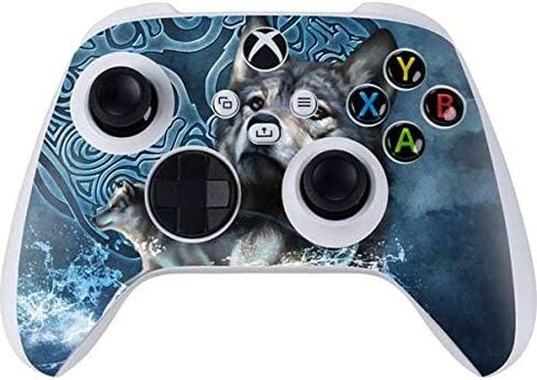 Skinit Decal Gaming Skin Compatible with Xbox Series S Controller - Officially Licensed Gothic Moon with Bats and Flowers by Sarah Richter Design in Kuwait