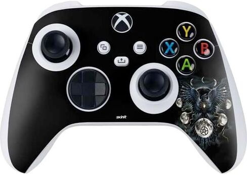Skinit Decal Gaming Skin Compatible with Xbox Series S Controller - Officially Licensed Gothic Moon with Bats and Flowers by Sarah Richter Design in Kuwait