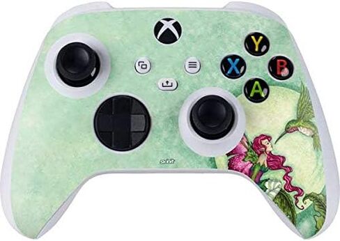 Skinit Decal Gaming Skin Compatible with Xbox Series S Controller - Officially Licensed Gothic Moon with Bats and Flowers by Sarah Richter Design in Kuwait