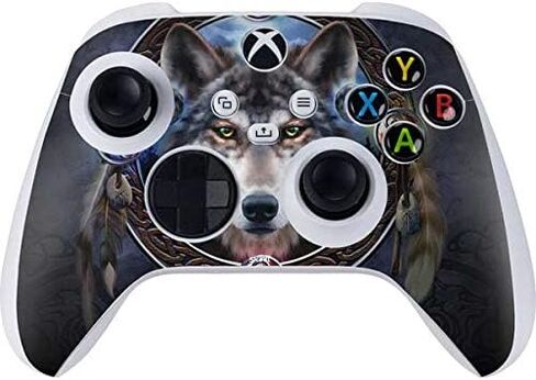 Skinit Decal Gaming Skin Compatible with Xbox Series S Controller - Officially Licensed Gothic Moon with Bats and Flowers by Sarah Richter Design in Kuwait
