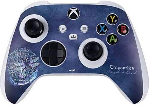 Skinit Decal Gaming Skin Compatible with Xbox Series S Controller - Officially Licensed Gothic Moon with Bats and Flowers by Sarah Richter Design in Kuwait
