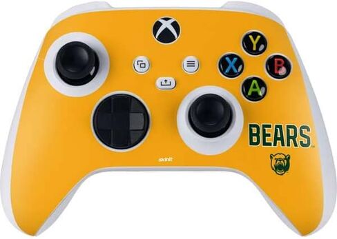 ملصق Skinit المخصص للألعاب متوافق مع وحدة تحكم Xbox Series S - مرخص رسميًا من جامعة Baylor BU - تصميم أخضر in Kuwait