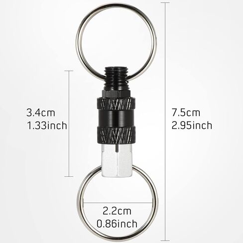 Quick Release Keychain Detachable Key Ring Pull Apart Keychain w/ 2 Split Ring Detachable Key Chain Key Attachment in Saudi Arabia