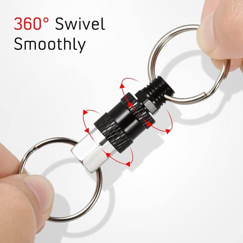 Quick Release Keychain Detachable Key Ring Pull Apart Keychain w/ 2 Split Ring Detachable Key Chain Key Attachment in Saudi Arabia