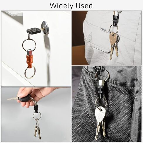 Quick Release Keychain Detachable Key Ring Pull Apart Keychain w/ 2 Split Ring Detachable Key Chain Key Attachment in Saudi Arabia