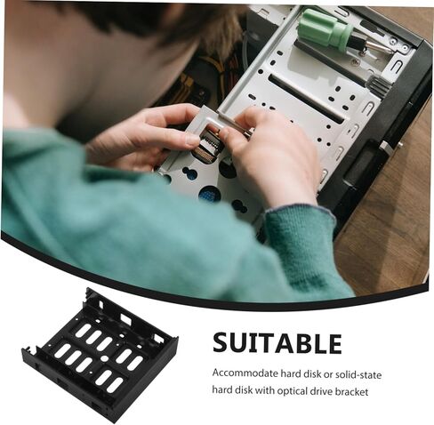 Hard Drive Mounting Kit for Laptop Desktop 3.5 Inch to 5.25 Inch Front Bay Adapter Bracket in Saudi Arabia
