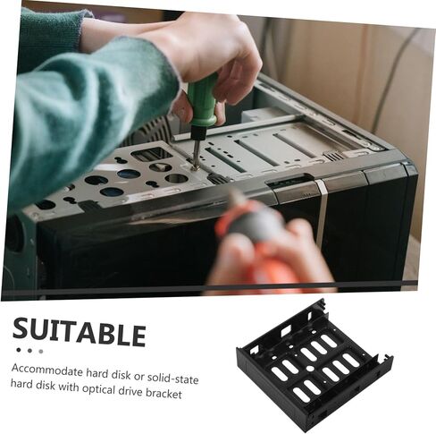 Hard Drive Mounting Kit for Laptop Desktop 3.5 Inch to 5.25 Inch Front Bay Adapter Bracket in Saudi Arabia
