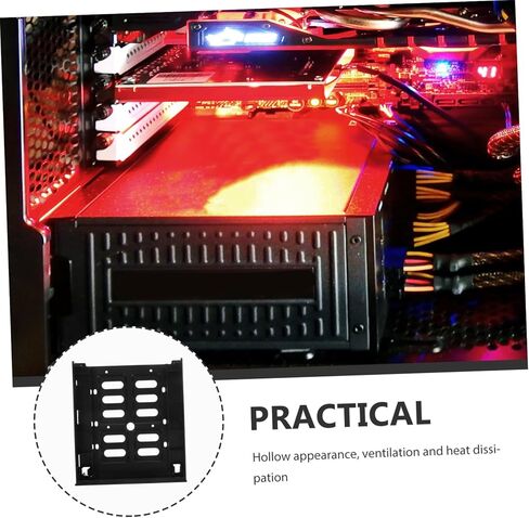 Hard Drive Mounting Kit for Laptop Desktop 3.5 Inch to 5.25 Inch Front Bay Adapter Bracket in Saudi Arabia