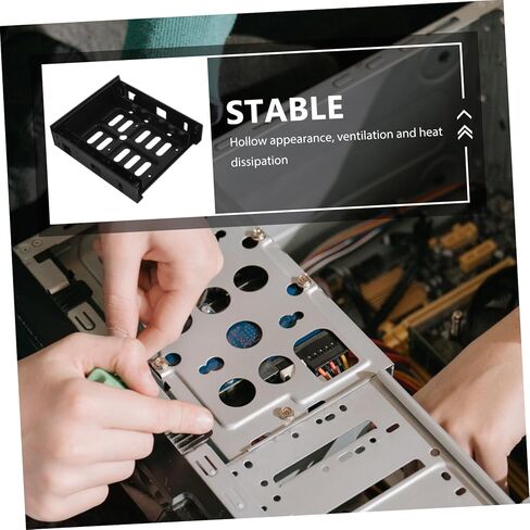 Hard Drive Mounting Kit for Laptop Desktop 3.5 Inch to 5.25 Inch Front Bay Adapter Bracket in Saudi Arabia