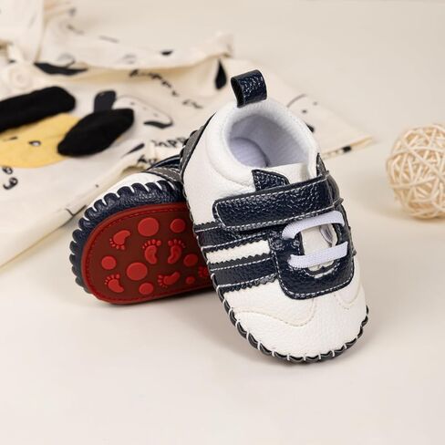 Baby Boys Girls Shoes Toddler Non-Slip Rubber Sole First Walking Sneakers Infant Cartoon Crib Shoes in Saudi Arabia