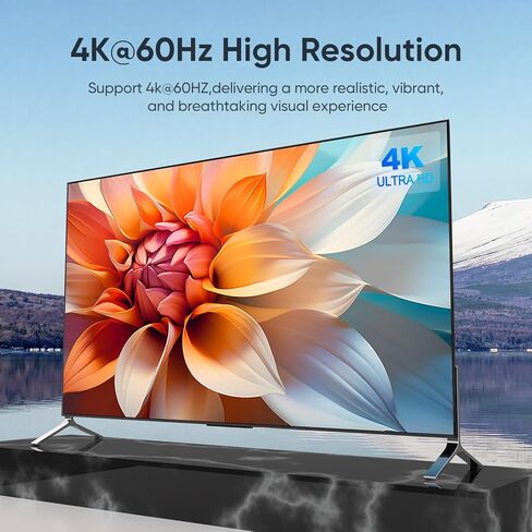 HDMI KVM Switch 2 شاشات 2 جهاز كمبيوتر، USB 3.0، 4K@60 هرتز KVM مفاتيح مشاركة الشاشات المزدوجة لوحة المفاتيح والماوس والطابعة بين جهازي كمبيوتر، مع EDID، 2 كابلات USB ووحدة التحكم in Kuwait