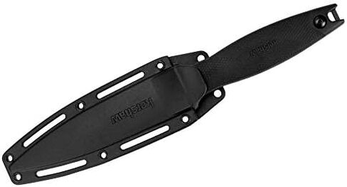 Kershaw Secret Agent (4007); Concealable Boot Knife with Strong Single Edge 4.4 Inch 8Cr13MoV Steel Blade; Arrives with Dual Carry Molded Sheath and Stealthy Non-Reflective Black Oxide Finish, 3 OZ in Saudi Arabia