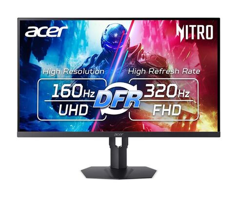 Acer Nitro 31.5" 4K UHD 3840x2160 Gaming IPS MiniLED Monitor | AMD FreeSync Premium | 160Hz Refresh Rate to FHD 320Hz (DFR) | Up to 0.5ms | 1x Display Port 1.4 & 2x HDMI 2.1 Ports | XV325QK V3bmiipprx in Saudi Arabia