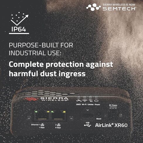 Semtech XR60 Compact 5G/LTE Router | Dual Ethernet | Includes 1-Year AirLink Complete | 4x4 MIMO | for Fleets and Vehicles in Saudi Arabia