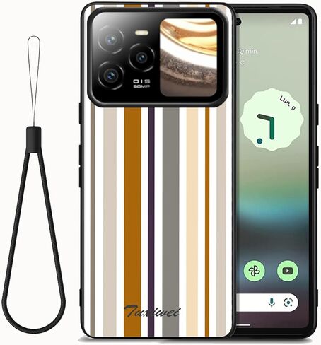 Flexible TPU Case for BLU Bold N4 5G 2025 with Hand Lanyard, Soft Drop Protective BLU Bold N4 Cover | Floral Multi-Colored Art Wavy Painting Printed | Lightweight Anti-Fingerprint Shockproof in Saudi Arabia