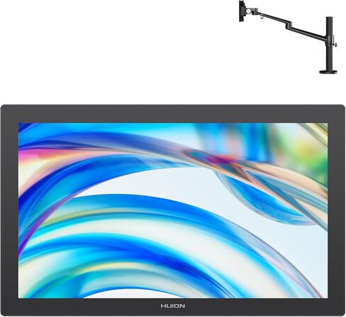 HUION KAMVAS Pro 24 (Gen 3) Touch Drawing Tablet with Screen Bundle HUION Single Monitor Arm in Saudi Arabia