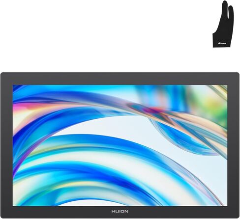 HUION KAMVAS Pro 24 (Gen 3) تابلت رسم يعمل باللمس مع حزمة شاشة قفاز الفنان لرفض راحة اليد من HUION in Saudi Arabia
