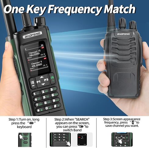 راديو BAOFENG DM-32 DMR راديو طويل المدى هام راديو محمول قابل لإعادة الشحن DM32UV جهاز اتصال لاسلكي اتجاهين راديو NOAA راديو الطقس مع بطارية 3800 مللي أمبير في الساعة USB-C شحن GPS، تردد النسخ لمعدات البقاء على قيد الحياة in Kuwait