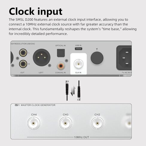 SMSL D200 Hi-res DAC ROHM BD34352EKV DAC Chip Bluetooth Lyrics Display يدعم إدخال الساعة 2X NJU72315 متوازن بالكامل True Preamp MQA MQA-CD كامل فك تشفير الصوت DAC USB/BT/مدخل بصري/محوري in Kuwait