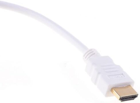 HDMI إلى VGA، محول HDMI إلى VGA مطلي بالذهب (ذكر إلى أنثى) متوافق مع الكمبيوتر، سطح المكتب، الكمبيوتر المحمول، الكمبيوتر الشخصي، HDTV (أبيض) in Saudi Arabia